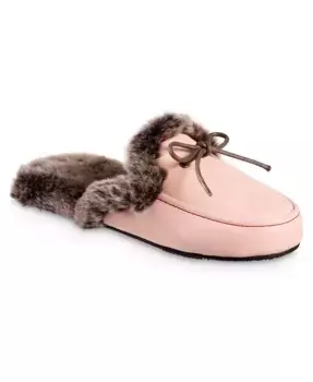 Женские стоптанные тапочки Vivienne из искусственной кожи Isotoner Signature, коричневый/бежевый