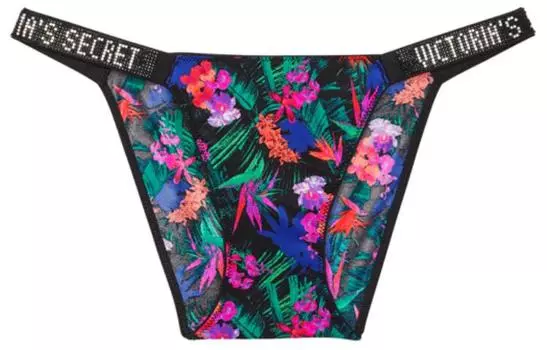 Женские стринги, 1 упаковка, разноцветный тропический принт Victoria's Secret, 1 Pack (Mixed Color Tropical Print)
