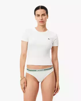 Женские стринги Lacoste, белый