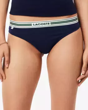 Женские стринги Lacoste, черный