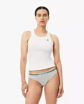 Женские стринги Lacoste, светло-серый