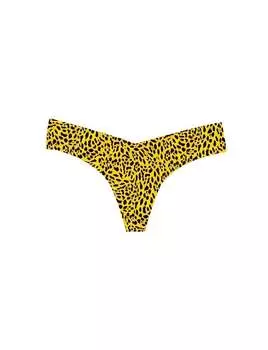 Женские стринги с принтом и низкой талией в желтых пятнах Commando