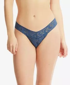 Женские стринги Signature Lace 4911 с низкой посадкой Hanky Panky, синий