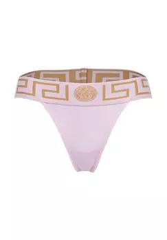 Женские стринги - ТОПЕКА, нижнее белье, стринги, натуральный хлопок, би-стрейч VERSACE, розовый