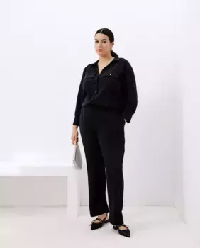 Женские струящиеся брюки Couchel, черный