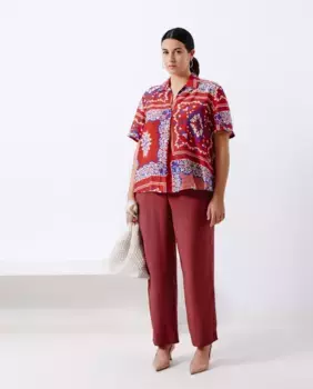 Женские струящиеся брюки Couchel, медный