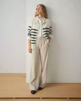 Женские струящиеся брюки из плотного вельвета Lloyd's, цвет 120 Crudo