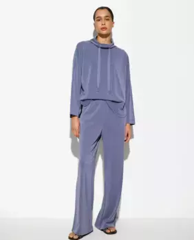 Женские струящиеся брюки на однотонной резинке Parfois, фиолетовый