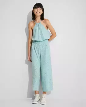 Женские струящиеся брюки с психоделическим принтом Nalle, цвет Verde Agua