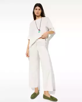 Женские струящиеся брюки тонкой вязки с регулируемым шнурком Parfois, цвет Crudo