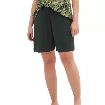 Женские струящиеся шорты Ellos больших размеров, цвет Midnight Green
