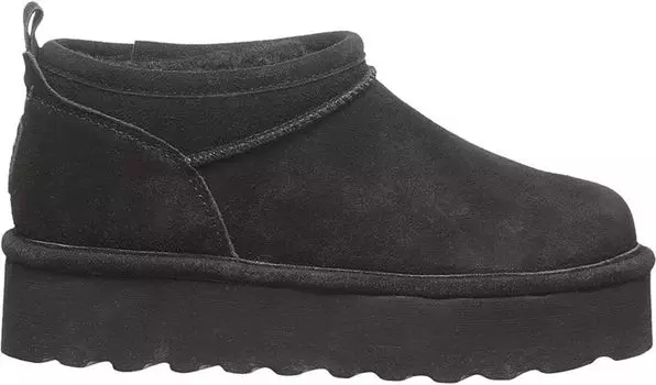 Женские суперкороткие ботинки в стиле ретро Bearpaw, черный