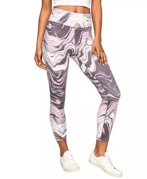 Женские супермягкие леггинсы Cora Cozy с принтом размером 7/8 Walkpop, фиолетовый