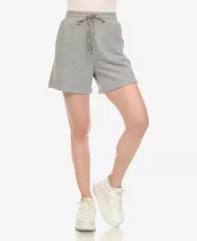 Женские супермягкие спортивные шорты с поясом на шнурке White Mark