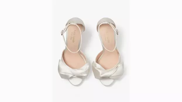 Женские свадебные босоножки с бантом цвета слоновой кости Kate Spade, слоновая кость