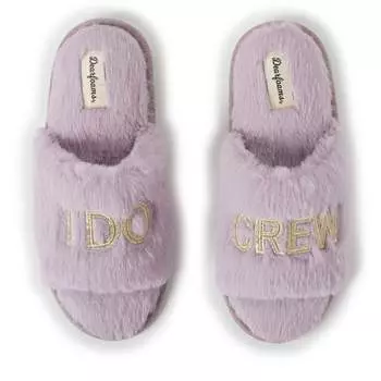 Женские свадебные тапочки Dearfoams Lane, цвет frosted plum