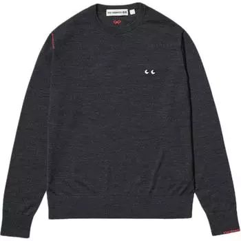 Женские свитера Anya Hindmarch X Anya Hindmarch Co-brand, темно-серые UNIQLO, темно-серый