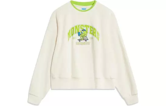 Женские свитшот Disney X цвета экрю LINING, Ecru