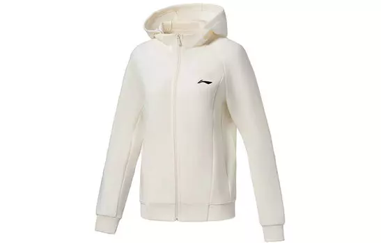 Женские свитшот Fitness Series цвета экрю LINING, Ecru