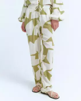 Женские свободные брюки прямого покроя Vila, цвет Musgo