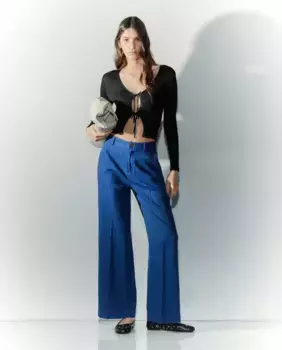 Женские свободные джинсы с карманами Tintoretto, индиго