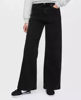Женские свободные широкие джинсы Gap, черный