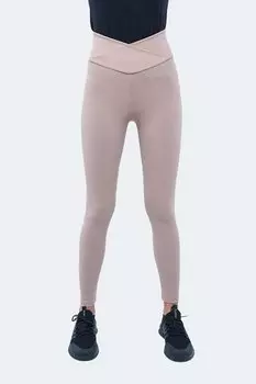 Женские тайтсы для фитнеса NATALIE бежевые SLAZENGER