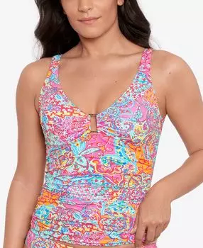 Женские танкини с принтом Lauren Ralph Lauren, мульти