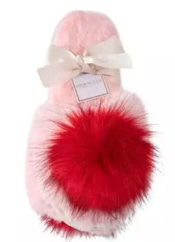 Женские тапочки Amor в розовом/красном цвете Shiraleah