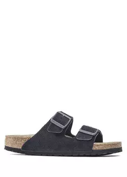 Женские тапочки arizona темно-синие Birkenstock