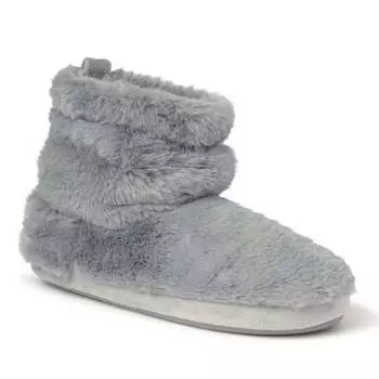 Женские тапочки-ботинки Dearfoams Kimber Furry Bootie, цвет sleet