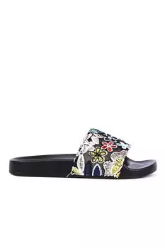 Женские тапочки черные Esem Esem, разноцветный