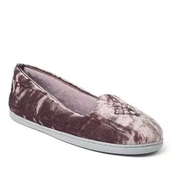 Женские тапочки Dearfoams Rebecca из микрофибры и велюра с закрытым задником, цвет frosted plum