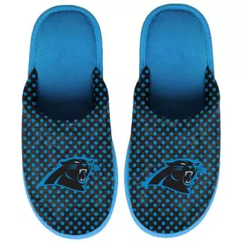 Женские тапочки FOCO Carolina Panthers с большим логотипом