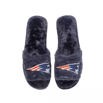Женские тапочки FOCO Navy New England Patriots со стразами