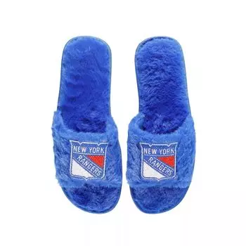 Женские тапочки FOCO Royal New York Rangers со стразами