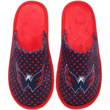 Женские тапочки FOCO Washington Capitals с большим логотипом