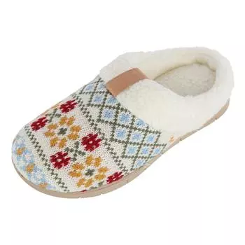 Женские тапочки Heritage Fairisle Knit Hoodback Isotoner, цвет multi