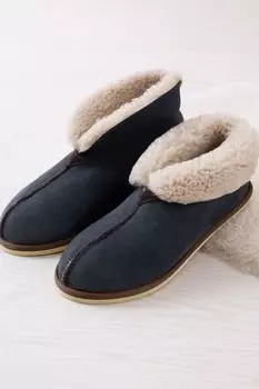 Женские тапочки из овчины с ботильонами Celtic & Co. , синий