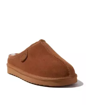 Женские тапочки-клоги Greta из натуральной овчины Dearfoams, коричневый