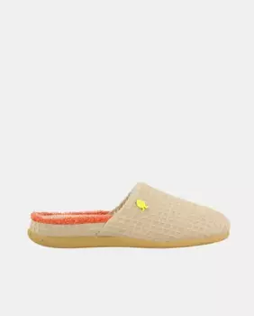 Женские тапочки однотонные Hot Potatoes, цвет Natural
