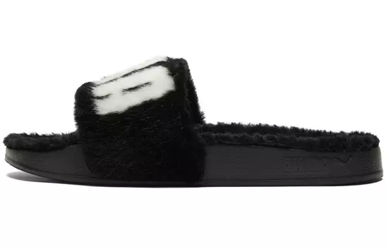 Шлепанцы и сланцы PUMA Leadcat 2.0 Fuzz 'Black White' Women's