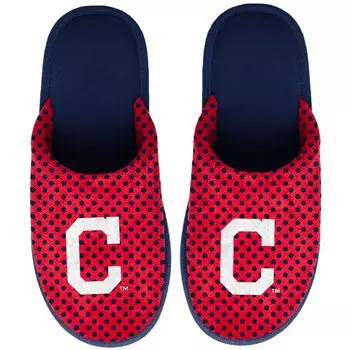 Женские тапочки с большим логотипом FOCO Cleveland Indians