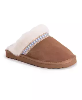 Женские тапочки-шлепанцы Dawn из замши MUK LUKS, коричневый