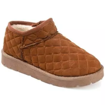 Женские тапочки Tru Comfort Foam Tazara из коллекции Journee, коричневый