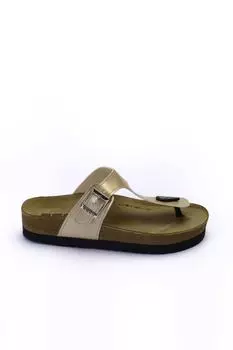 Женские тапочки золотые Esem Esem, золотой