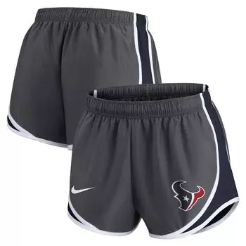 Женские темно-серые шорты Nike Houston Texans Logo Performance Tempo Nike