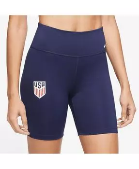 Женские темно-синие байкерские шорты USMNT Performance Nike, темно-синий