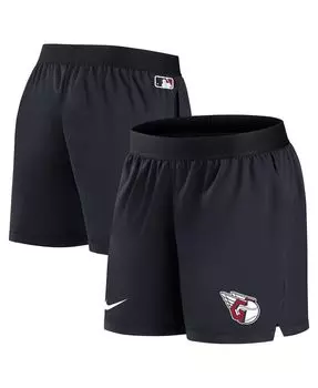 Женские темно-синие шорты Cleveland Guardians Authentic Collection Team Performance Nike, темно-синий