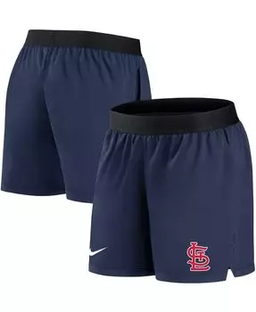 Женские темно-синие шорты St. Louis Cardinals Authentic Collection Flex Vent Max Performance Nike, темно-синий